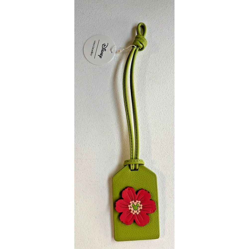 Vera Bradley Disney Mickey Mouse Luggage ID Tag Charm Cosmos Meadow Bloom NEW